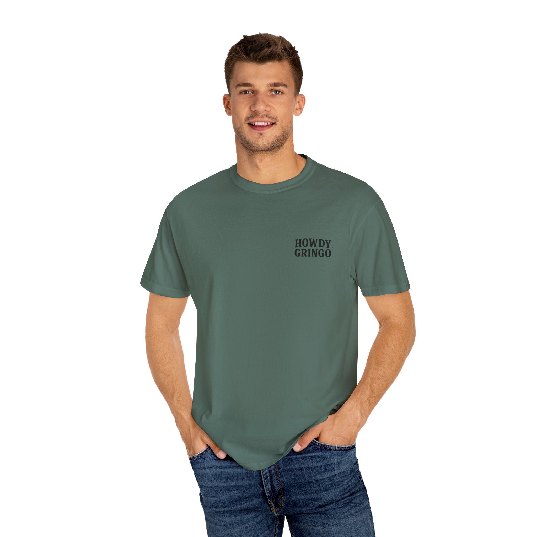 Reggie “Rowdy Raddler”™️ — Relaxed Comfort Colors travel tee, with southwest inspired designs. Perfect t-shirt for traveling, road trips or collecting.  ✨6 colors available.