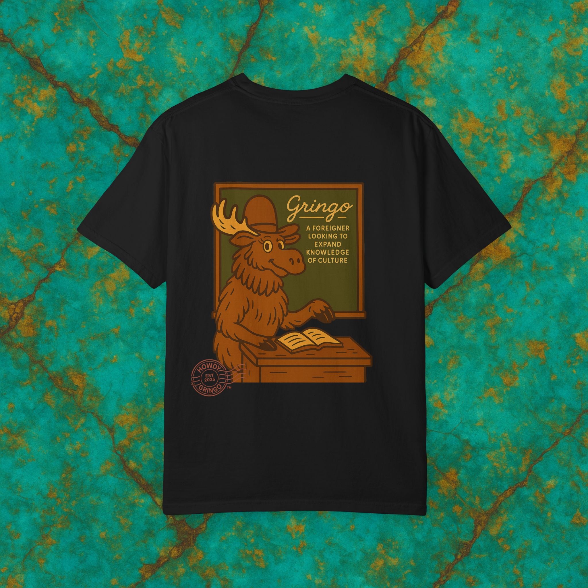 Momo “Momma Moose”™️ — Relaxed Comfort Colors travel tee, with southwest inspired designs. Perfect t-shirt for traveling, road trips or collecting. ✨5 colors available.