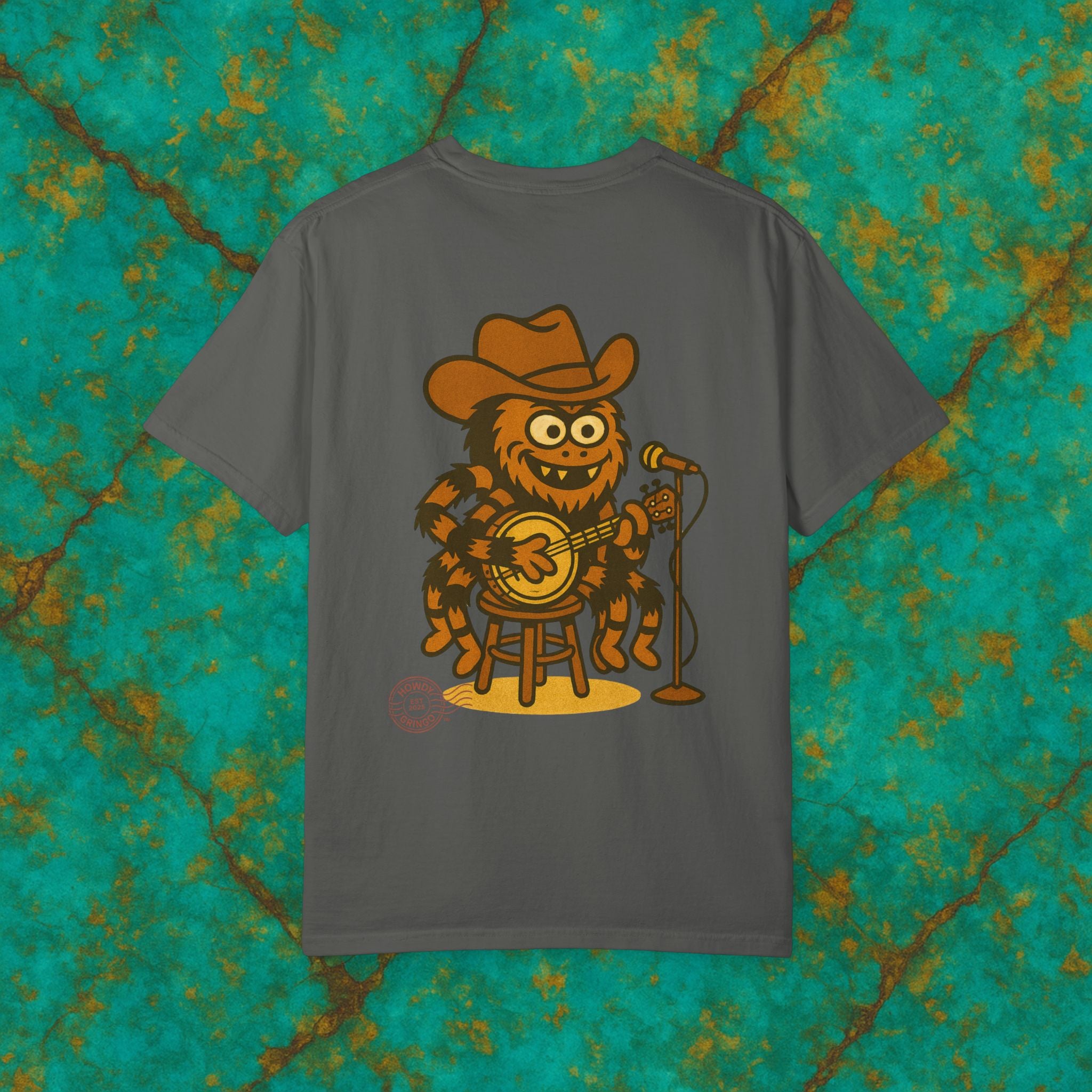 Webster “Tennessee Tarantula”™️ — Relaxed Comfort Colors travel tee, with southwest inspired designs. Perfect t-shirt for traveling, road trips or collecting.✨5 colors available