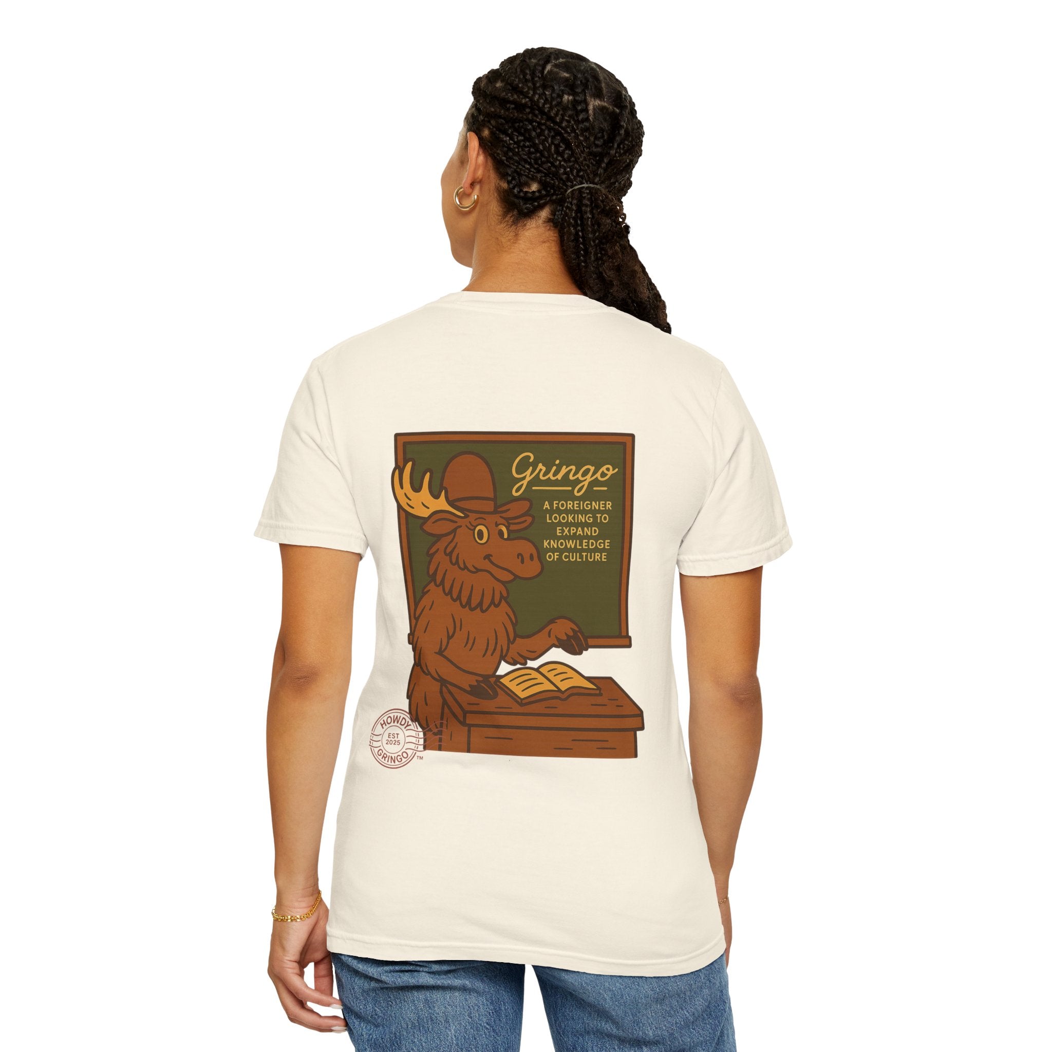 Momo “Momma Moose”™️ — Relaxed Comfort Colors travel tee, with southwest inspired designs. Perfect t-shirt for traveling, road trips or collecting. ✨5 colors available.