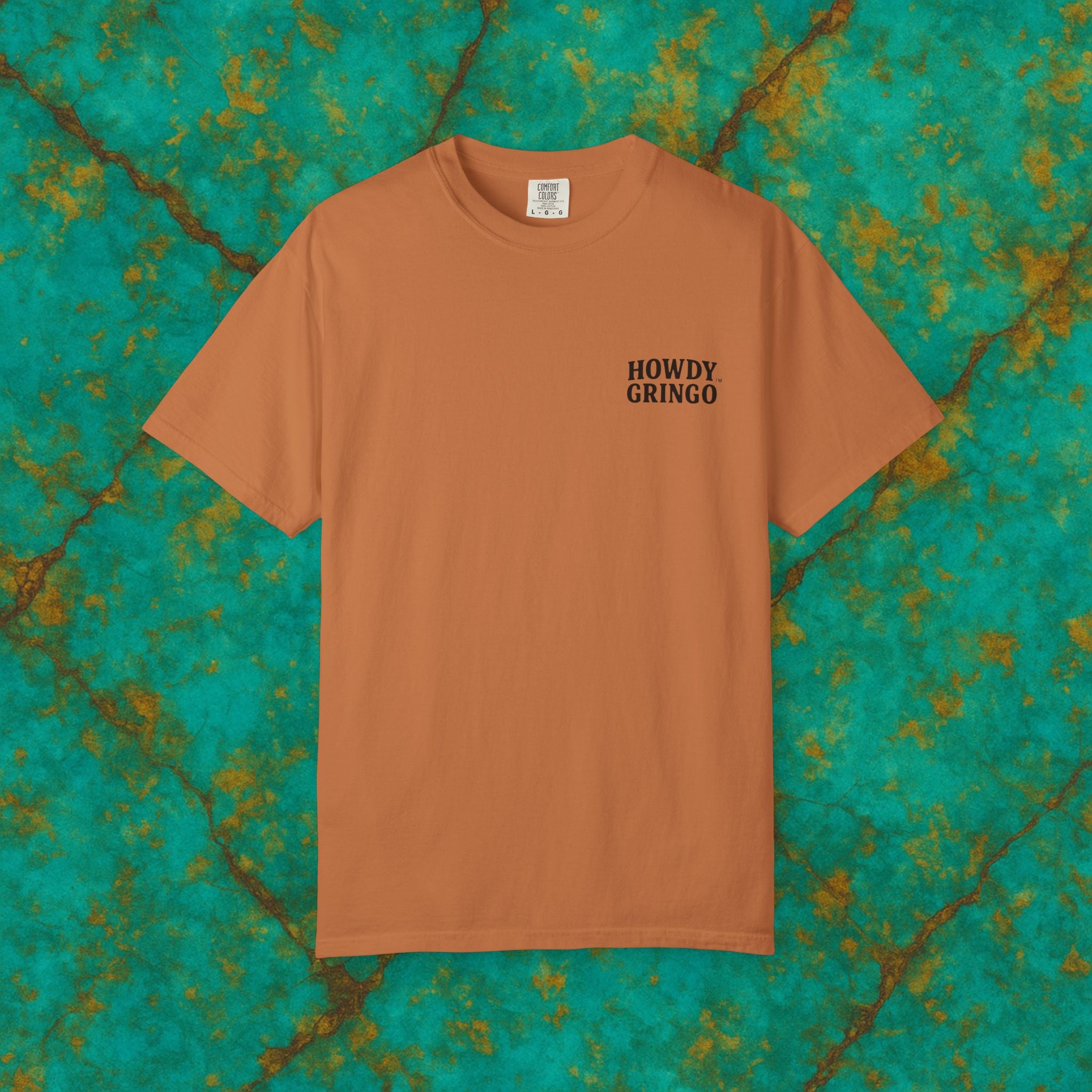 Reggie “Rowdy Raddler”™️ — Relaxed Comfort Colors travel tee, with southwest inspired designs. Perfect t-shirt for traveling, road trips or collecting.  ✨6 colors available.