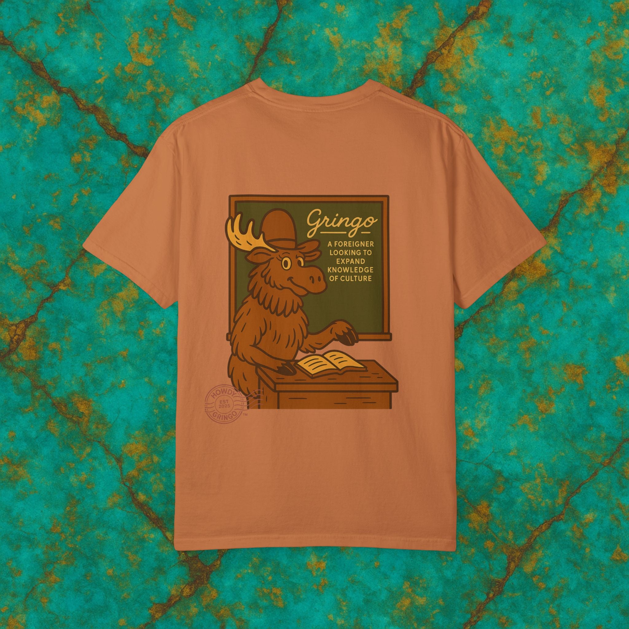 Momo “Momma Moose”™️ — Relaxed Comfort Colors travel tee, with southwest inspired designs. Perfect t-shirt for traveling, road trips or collecting. ✨5 colors available.