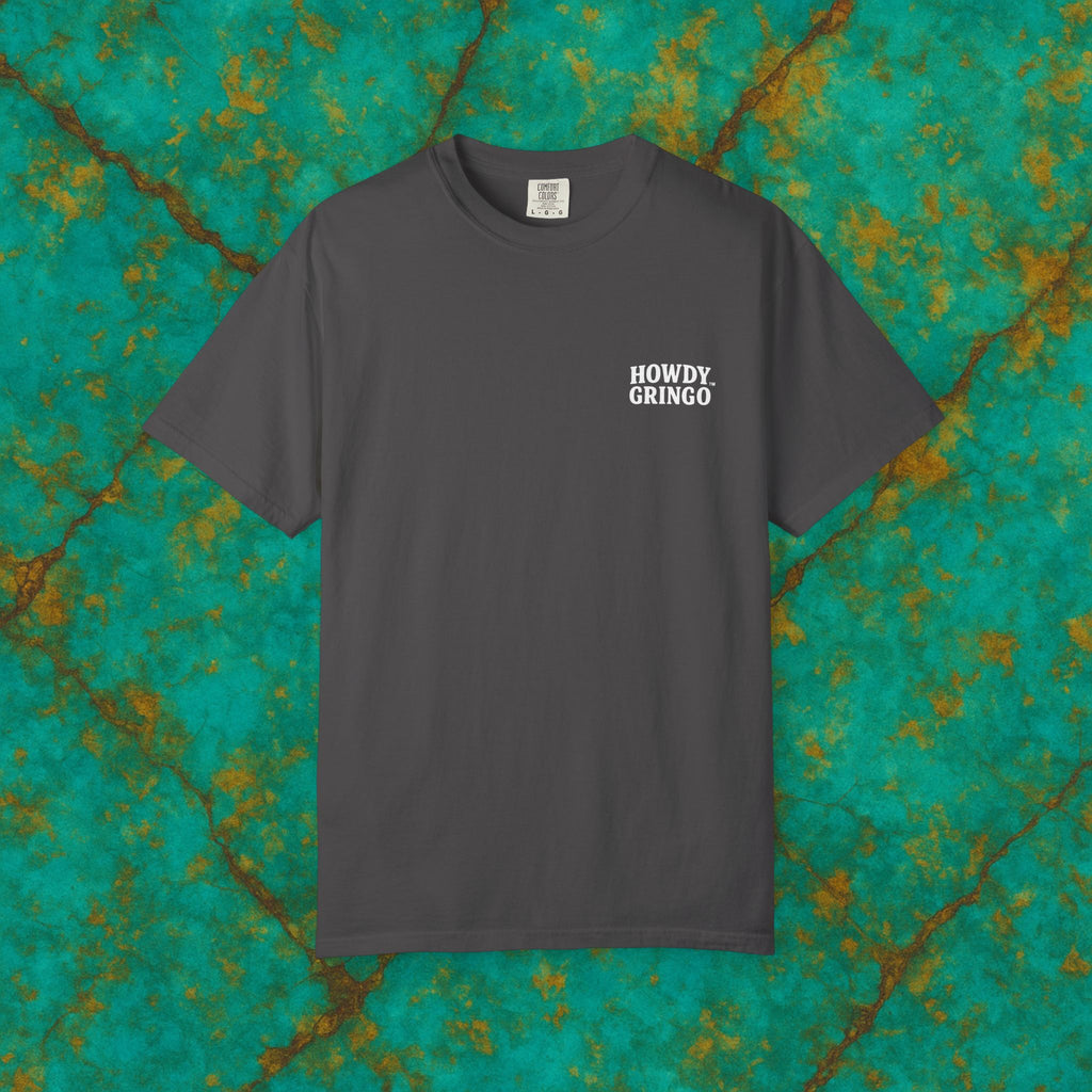 “Microclimate Mike” the Skiing Salamander™️ — Relaxed Comfort Colors travel tee, with southwest inspired designs. Perfect t-shirt for traveling, road trips or collecting. ✨6 colors available.
