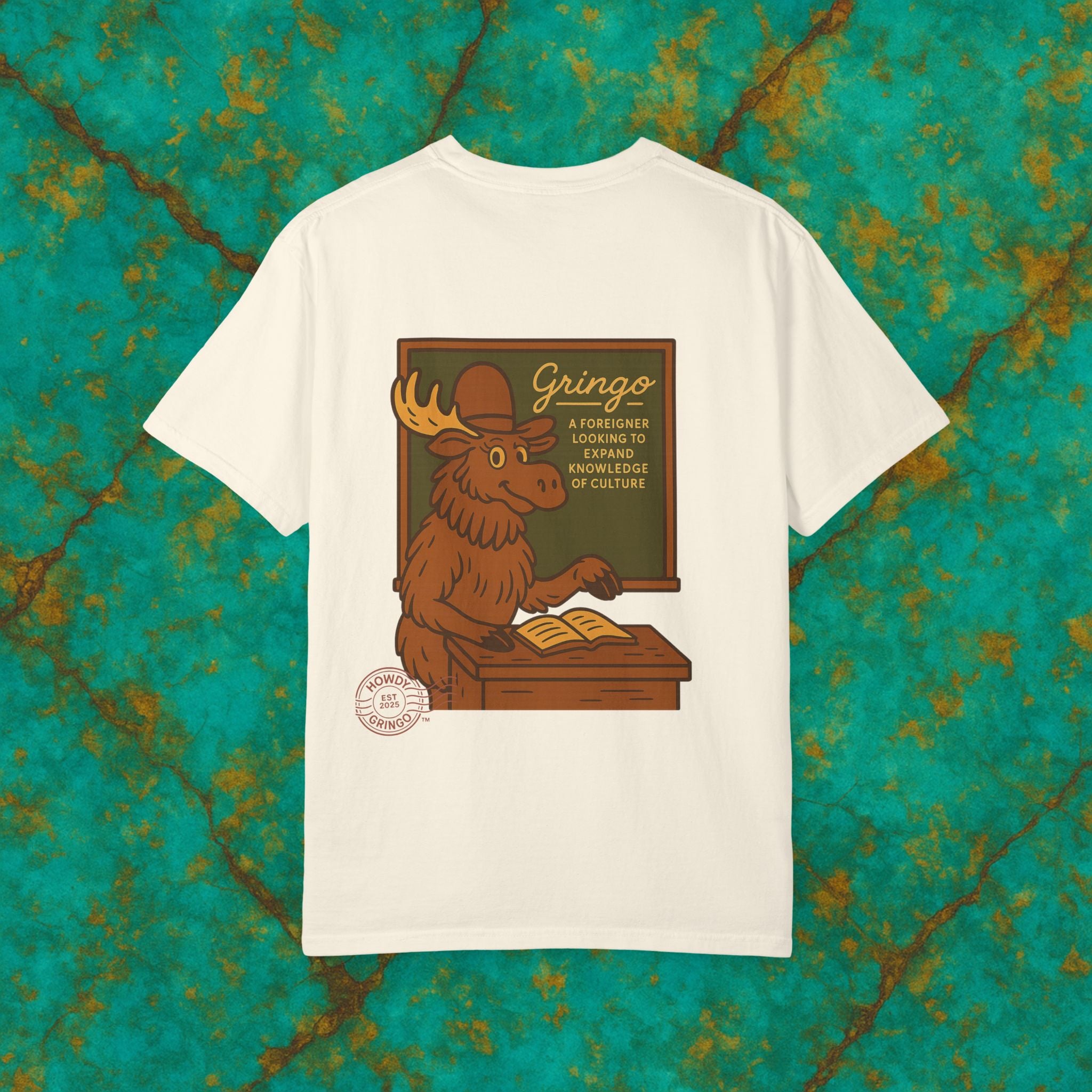 Momo “Momma Moose”™️ — Relaxed Comfort Colors travel tee, with southwest inspired designs. Perfect t-shirt for traveling, road trips or collecting. ✨5 colors available.