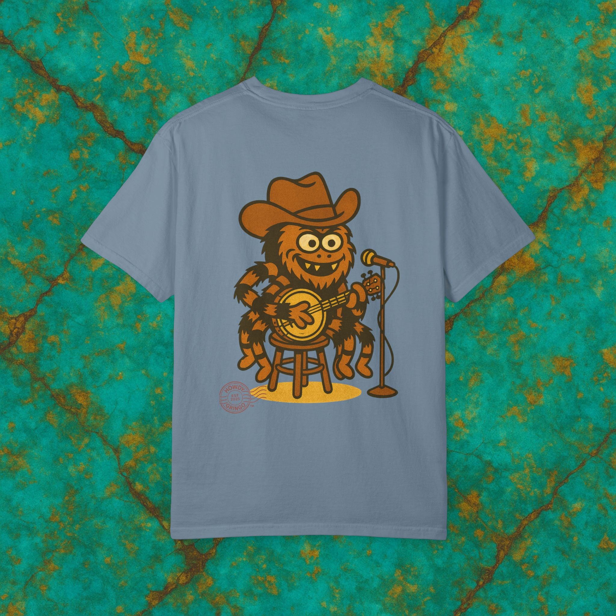 Webster “Tennessee Tarantula”™️ — Relaxed Comfort Colors travel tee, with southwest inspired designs. Perfect t-shirt for traveling, road trips or collecting.✨5 colors available