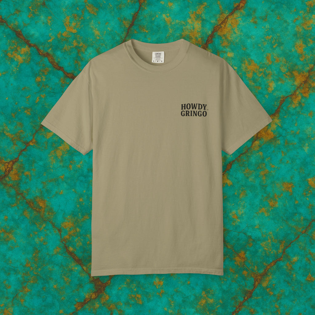 “Microclimate Mike” the Skiing Salamander™️ — Relaxed Comfort Colors travel tee, with southwest inspired designs. Perfect t-shirt for traveling, road trips or collecting. ✨6 colors available.