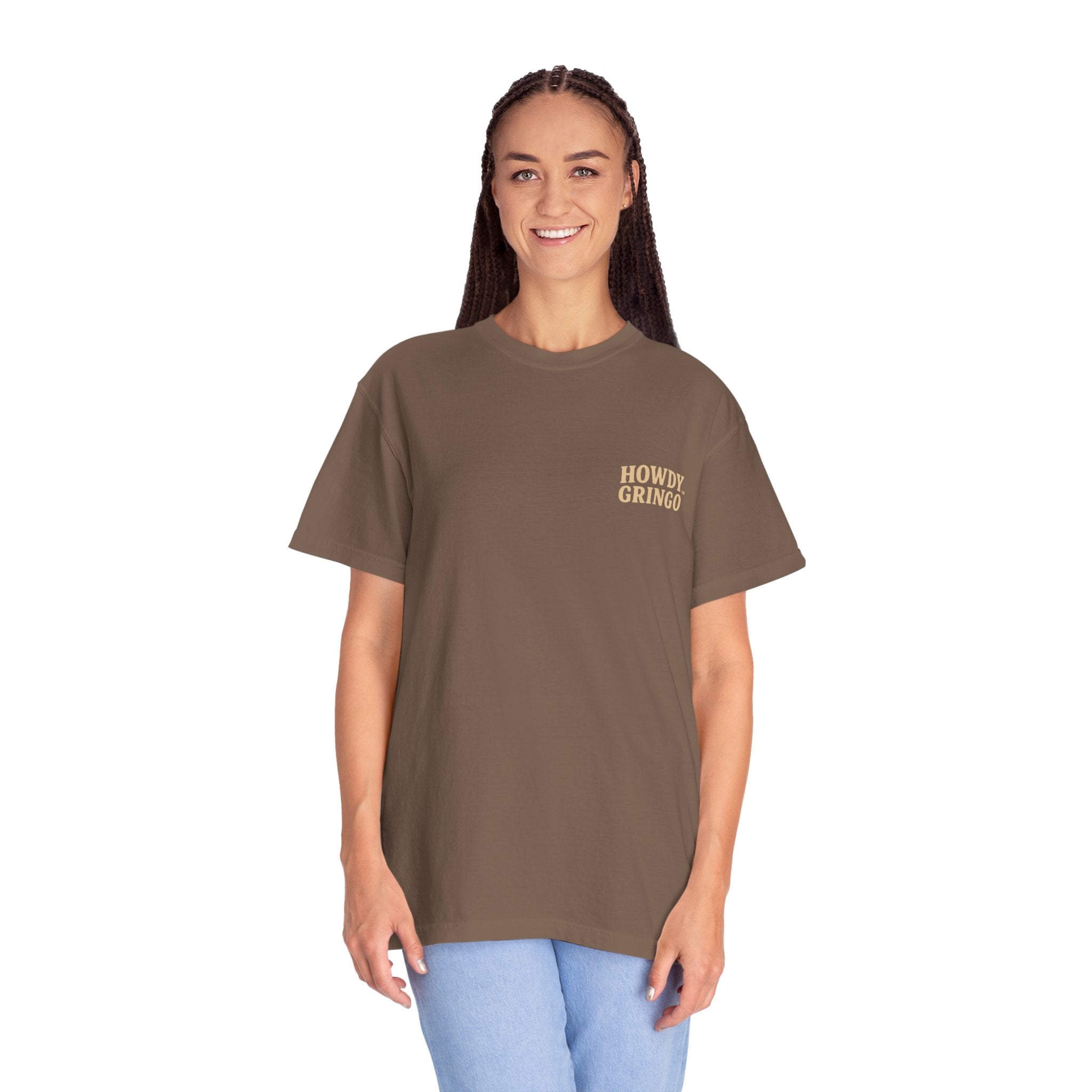 “Ruby-Doo Kangaroo”™️ — Relaxed Comfort Colors travel tee, with southwest inspired designs. Perfect t-shirt for traveling, road trips or collecting. ✨6 colors available.