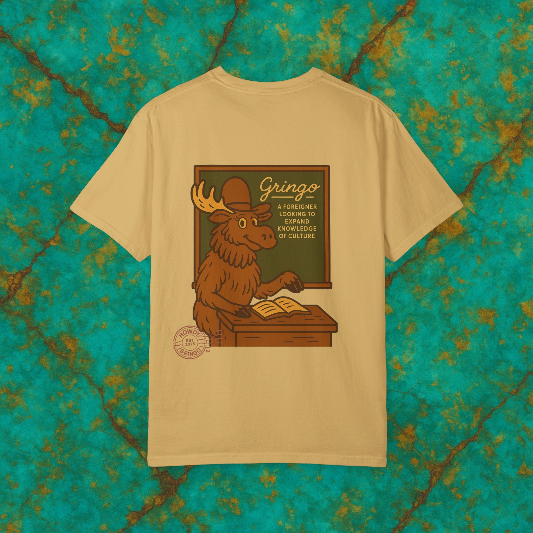 Momo “Momma Moose”™️ — Relaxed Comfort Colors travel tee, with southwest inspired designs. Perfect t-shirt for traveling, road trips or collecting. ✨5 colors available.