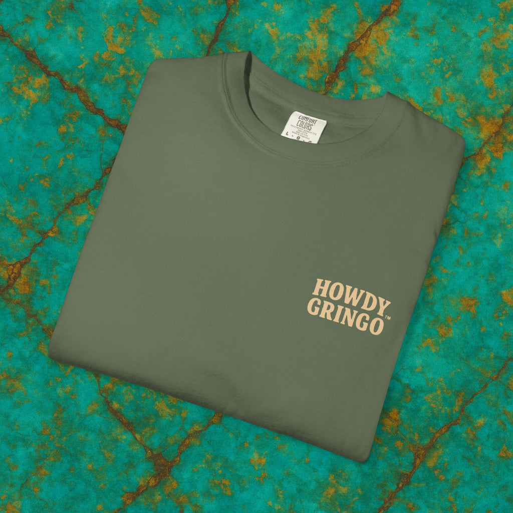 Pablo & Pebble “Pair-a-Noid Penguins”™️ — Relaxed Comfort Colors travel tee, with southwest inspired designs. Perfect t-shirt for traveling, road trips or collecting.✨7 colors available.